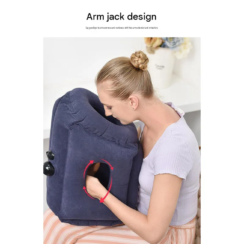 Inflatable Travel Pillow Airplane Neck Support Cushion Lightweight Home Office Travel Accessories Comfort Rest Sleeping Supplies
