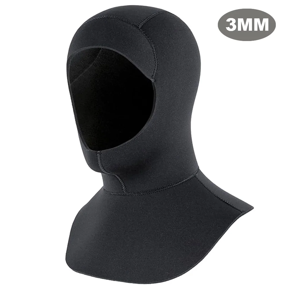 Neopreen Duikkap Wetsuit Cap 3mm/5mm Rekbare Thermische Duikkap voor Mannen Vrouwen Koud Water Zwemmen snorkelen Surfen