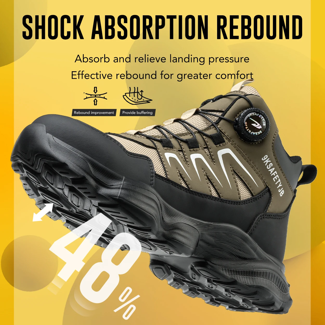 Anti Shock Comfort Indestructible Safety Shoes Steel Toe Lightweight Breathable Sneakers Non Slip Protection Safety Shoes