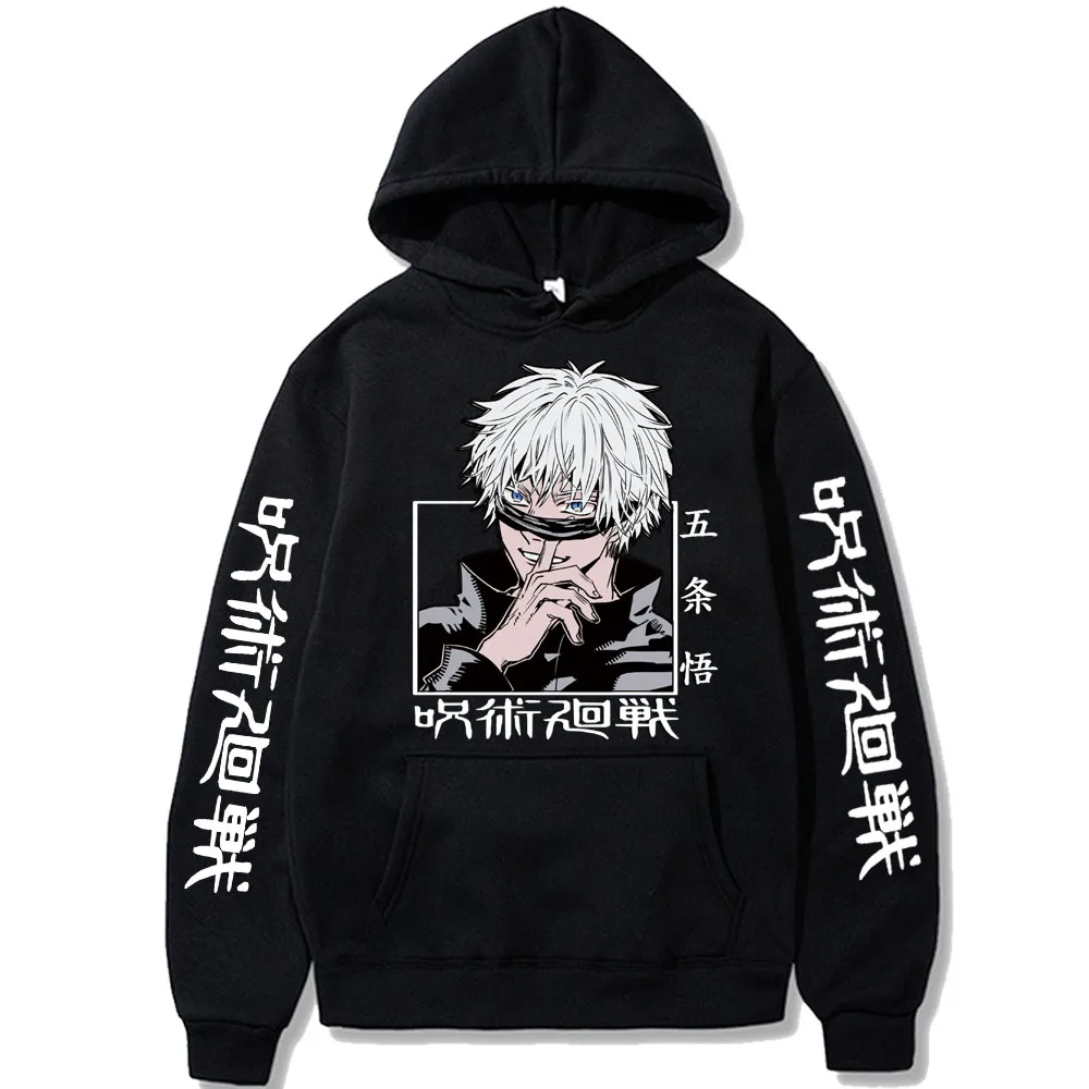 

Anime Gojo Satoru Jujutsu Kaisen Hoodie Harajuku Hip Hop Pullover Tops Fans Gift