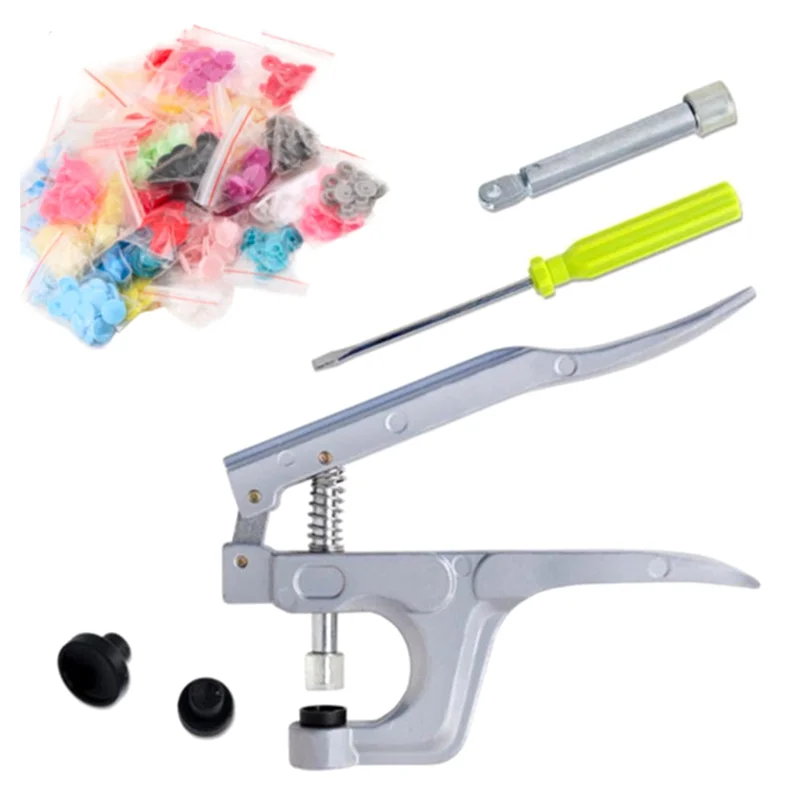 

A20F-Ручной пресс-клещи для 4-сторонней пряжки T3T5T8, инструмент для установки пряжек, штамповочный станок для пряжек + пряжка T5 150 шт.