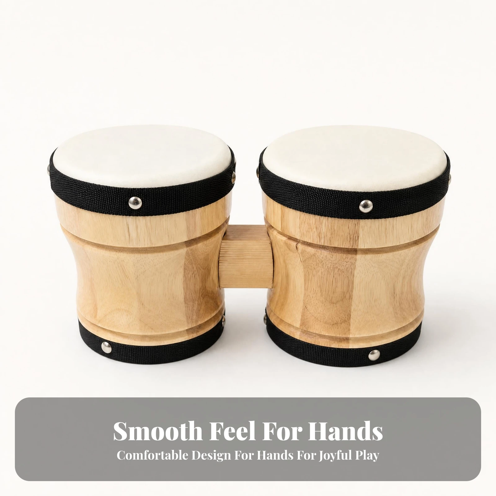 木製ボンゴ メタルリベット コンパクトサイズ ボンゴペアセッ - Bongo Drum Set のレビューと価格