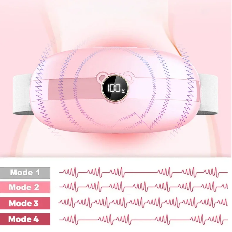 Meizons Model Pribadi Bantalan Pemanas Menstruasi Periode Getaran Pemijat Kram Periode Pereda Nyeri Pemijat Pinggang