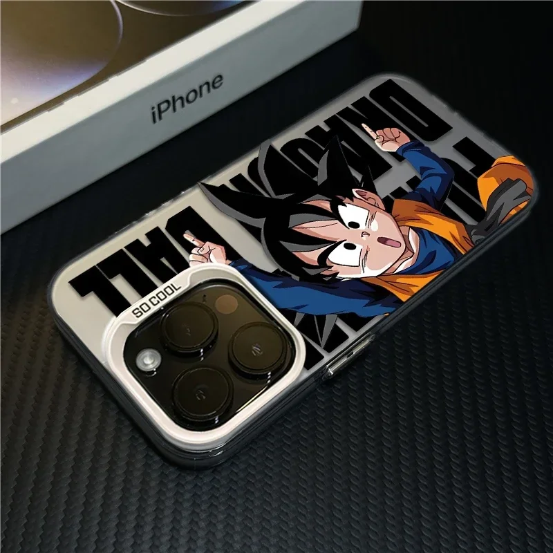 Coque de téléphone antichoc Anime Dragons Ball Goku, coque arrière, iPhone 16 15 14 13 12 11 Pro Max X Poly XSMAX 8 7 Plus Candy 256