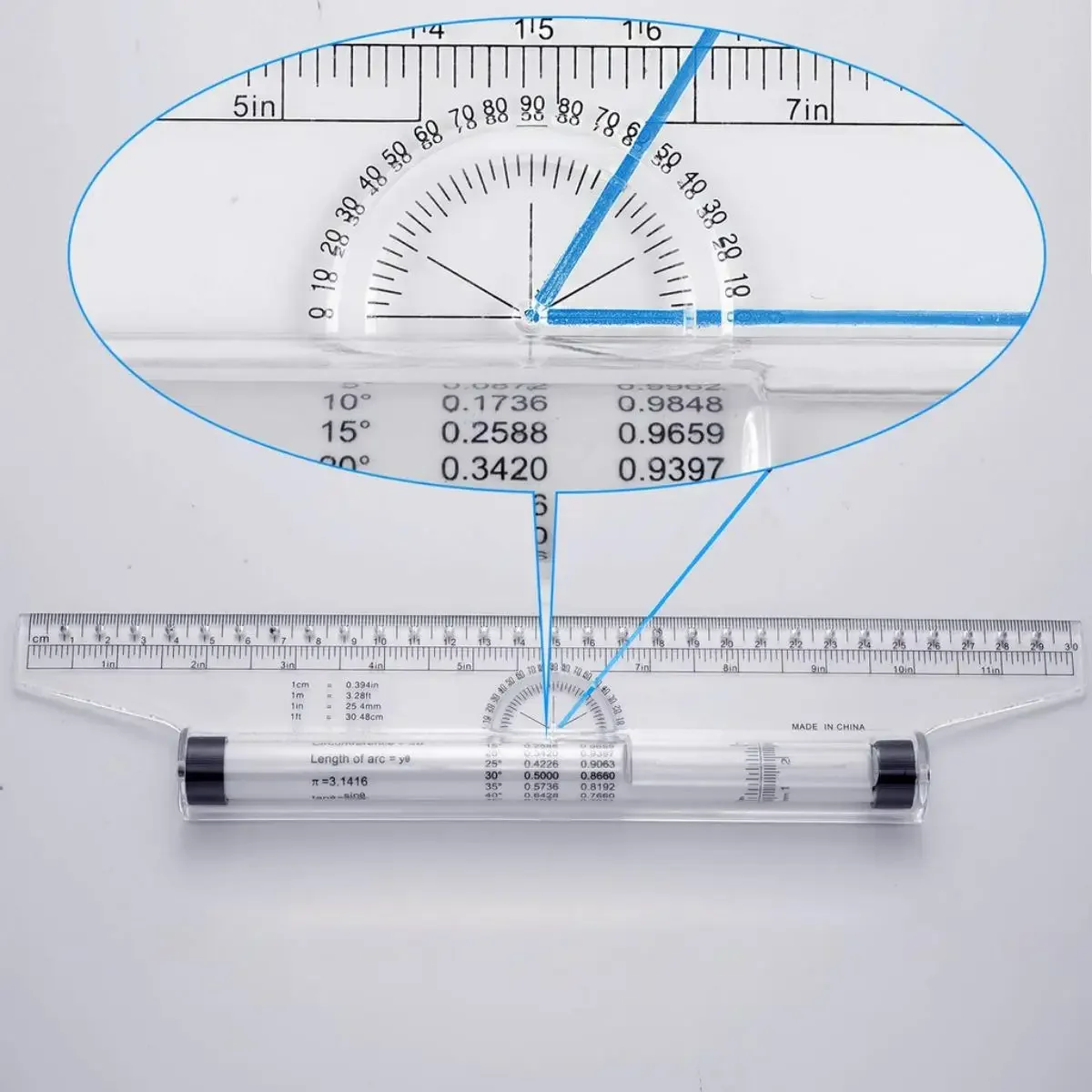 Architectural Templates Geometric Rolling Ruler,Rotatable Mathematical Formula Basics Drawing Engineering Stationary Supplies