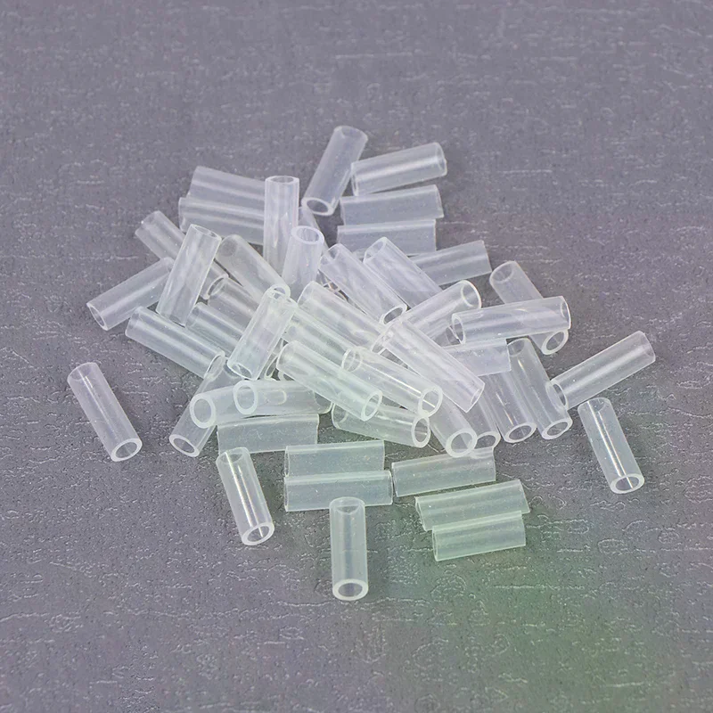 50pcs Bead Chain Anti-lost Cover Pendant Acrylic Card Chain Falling Off Key Ring Protective Cover To Prevent Falling Bead Chain