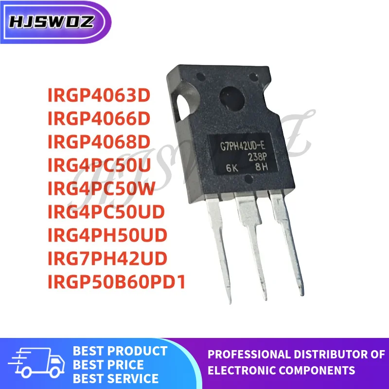 5PCS IRG4PH50UD IRG4PC50W IRGP4086 IRG4PC50UD IRGP50B60PD1 IRGP4068D IRGP4063D IRG7PH42UD IRGP4066D IRG4PC50U TO-247 NEW