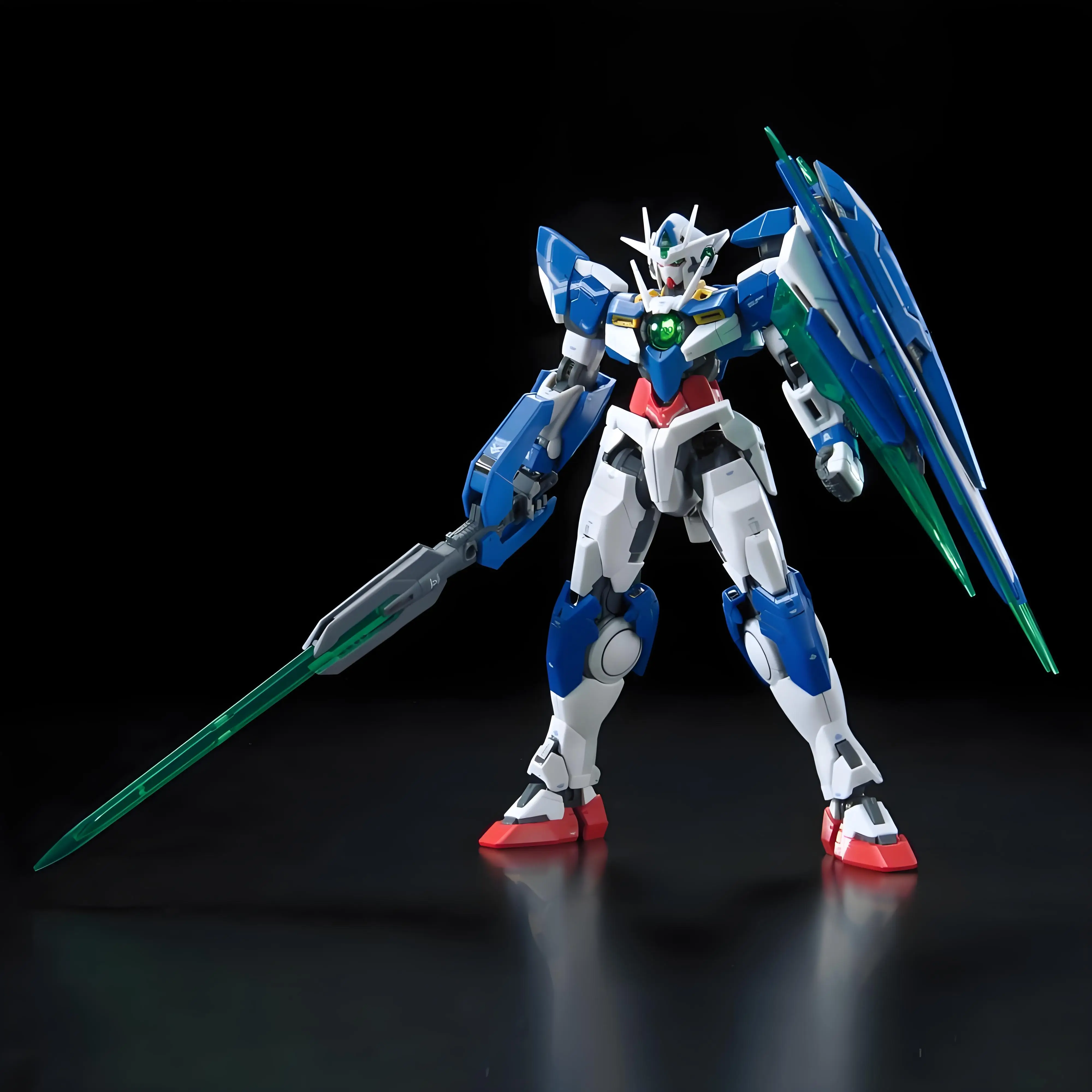 Bandai Originele Echt RG GNT-0000 00QAN [T] Action Figure Model Assemblage Speelgoed Collectible Model Ornamenten Cadeaus voor Kinderen