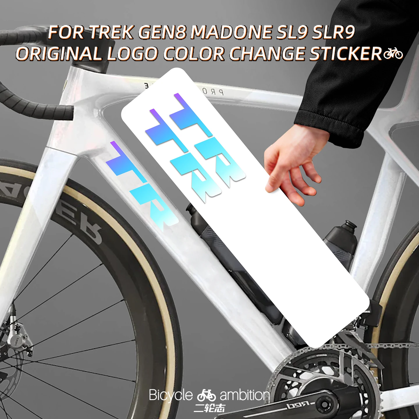 

Tailored for TREK Madone 8th Gen SL9 Road Bike Stickers - Logo Color Change, Wrap & Decoration
