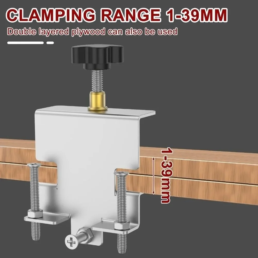 قابل للتعديل باب الخزانة تصاعد الرقصة سبائك الألومنيوم المحمولة تحديد المواقع ثقب فتح أداة النجارة تركيبات منصات مكافحة زلة #2