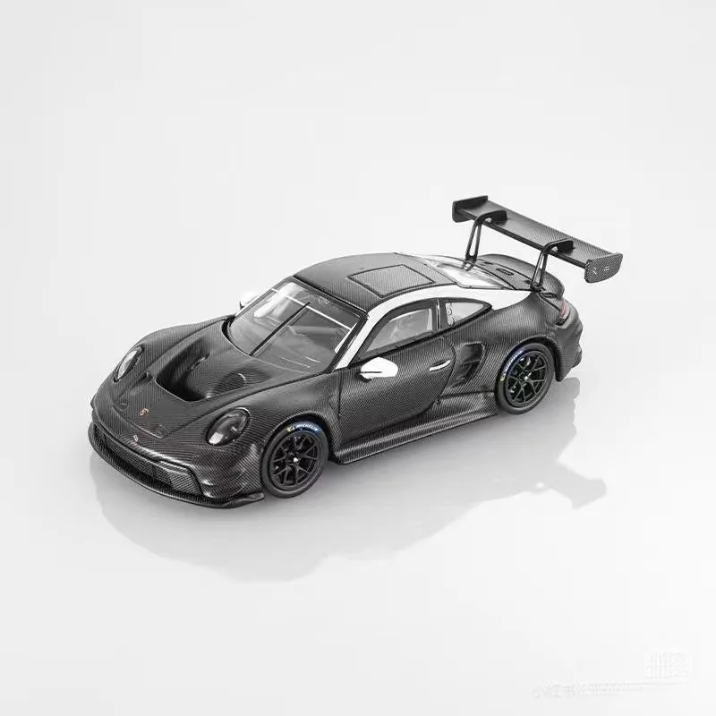 Happy Car 1/64 Porsche 911 GT3 R Carbon Fiber Race Car Diecast Car Model Alloy Simulation Collection Toy Gift For Boys#peetyeee