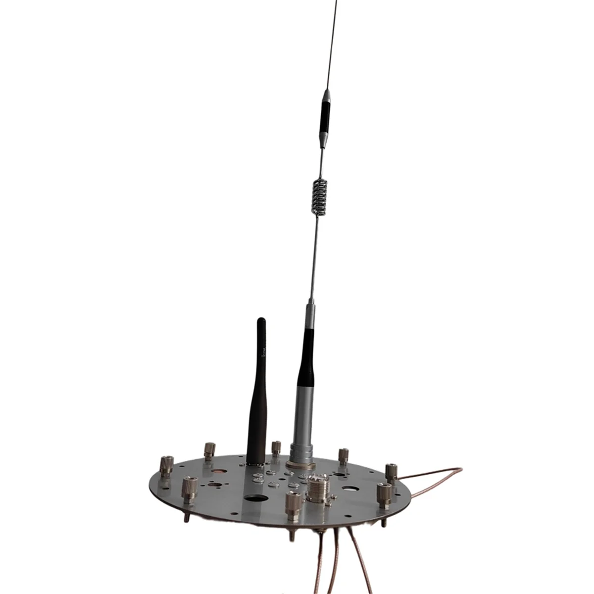 

A002 Stainless Steel Base Outdoor Antenna Base Socket Support BNC Type HF Shortwave Antenna Support Tripod Light Stand