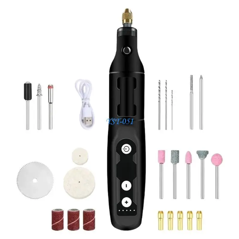 E15A 3.7V Sturdy Material Electric Rotary Tool For Small Scale Crafting And Repairs