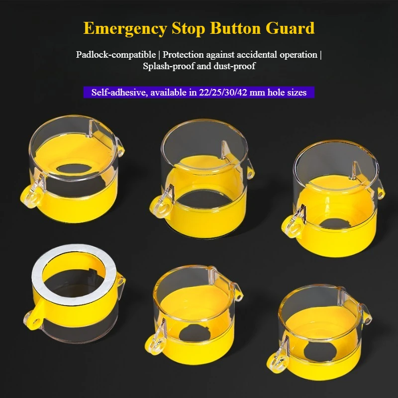 22 30mm Emergency Stop Button Switch Protective Cover 55×43 Button Protective Cover Emergency Button Protective Cover Housing