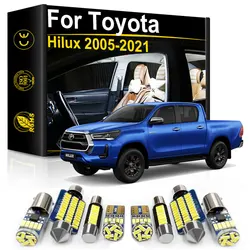 Luce a LED per interni auto per Toyota Hilux 2006 2007 2008 2009 2010 2011 2012 2015 2016 2017 2018 2019 2020 2021 accessori Canbus