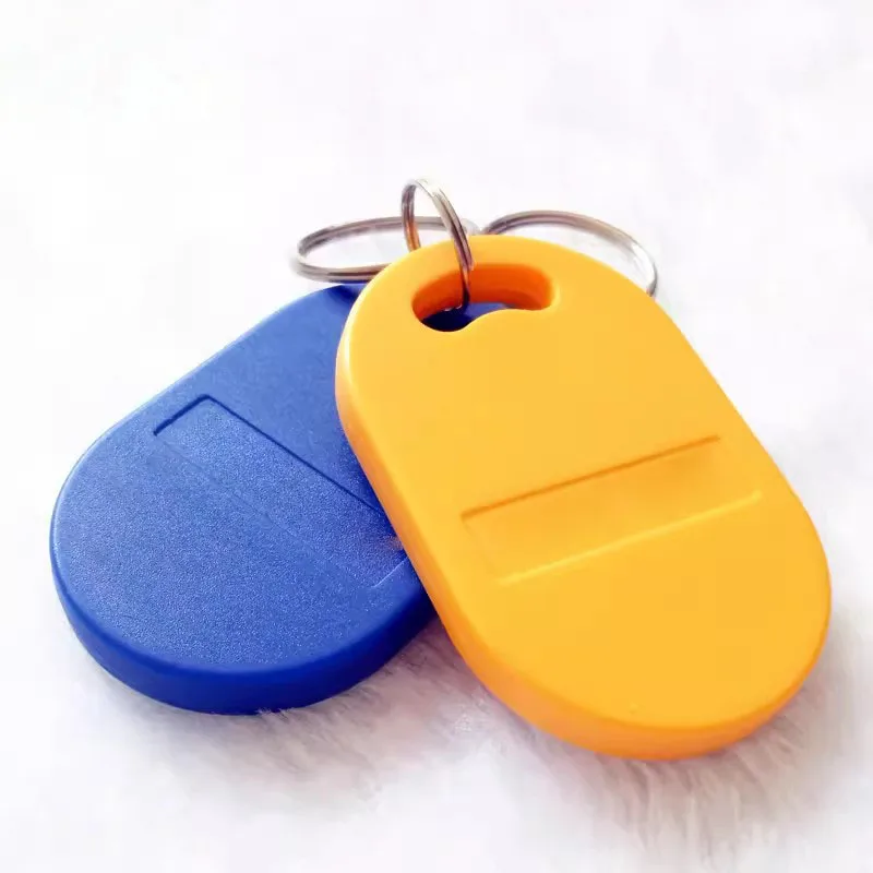 

100pcs RFID Keychain Tag Key IC Card 13.56M 6# Keyfob For Access Control / Time Attendance Device