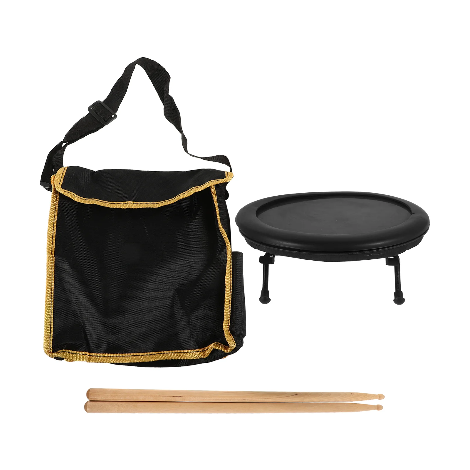 

1 Set Silent Drum Practice Pad Mute Practice Drum Pad Drum Practice Pad Practice Silent Drum Pad Mute Pad With Bag And Drum