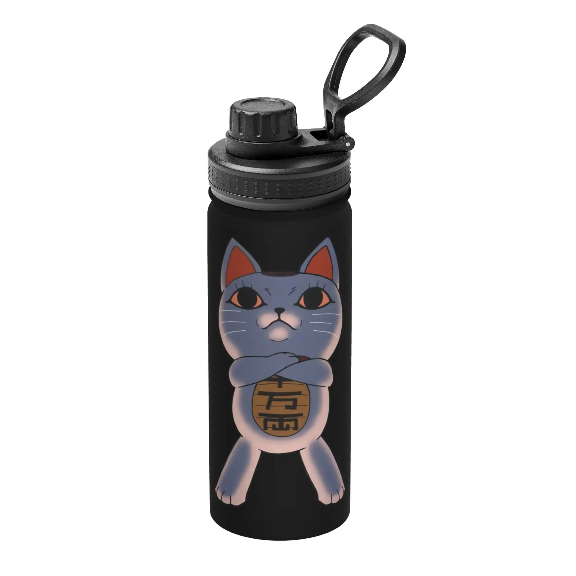 Anime Dandadan Turbo Granny Cat 18OZ Sports Insulated Kettle  Thermal Cup Stainless Steel Office Home Mugs Hot Cold Drink