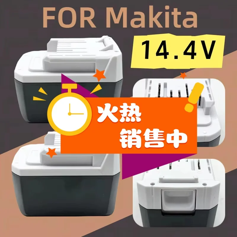 14.4V 10000mAh for Makita lithium battery BL1415G DF347D, HP347D JV143D models, tool compatible with MT070 and MT080