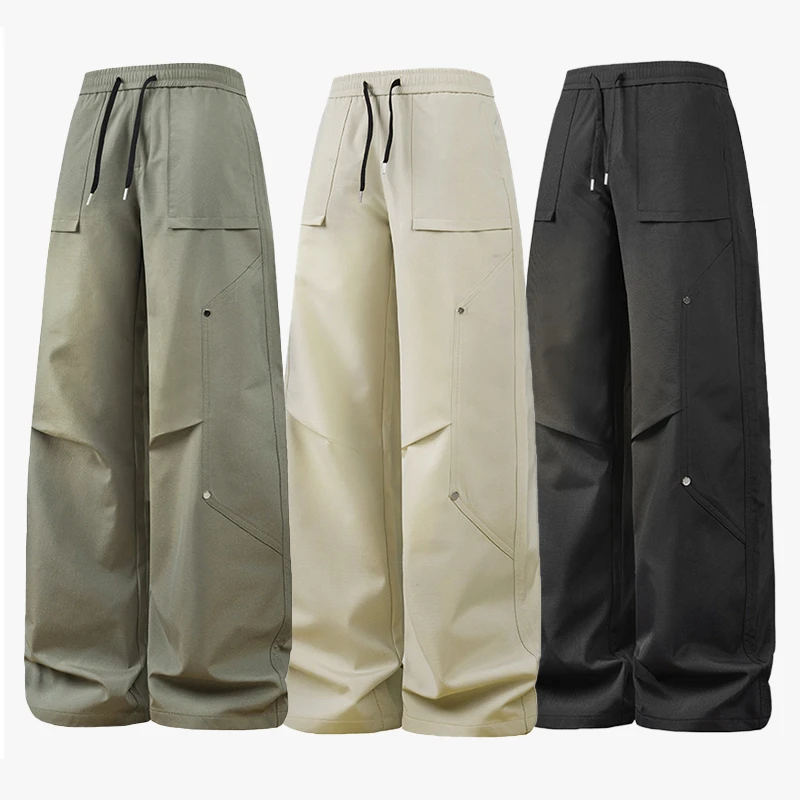 

Men's Workwear Long Pants Loose Wide Leg Pants 2026 Spring/Summer Long Pants Outdoor Trendy Daily Clothing Fishing Camping