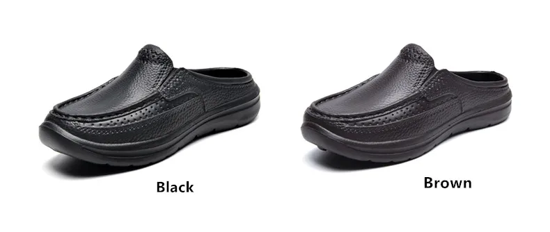 Sommer Männer Chef Schuhe Anti Slip und Öl Beweis Männer der Arbeit Schuhe EVA Faul Hausschuhe Casual Trendy Slipper Mode garten Schuhe – Detail 4