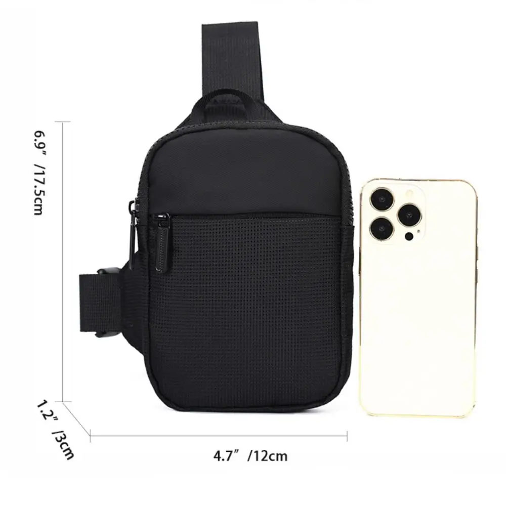 Men\'s Chest Bag Fashion Small Canvas Shoulder Crossbody Bags for Man Mini Cloth Sling Sport Cross Phone Male Handbag