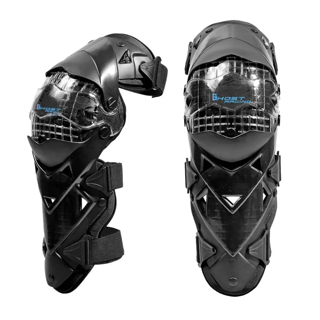 Moto Elbow Knee Guards, Crashproof Protective Kneepad Motocross Bike Pads Protective Gear, Black