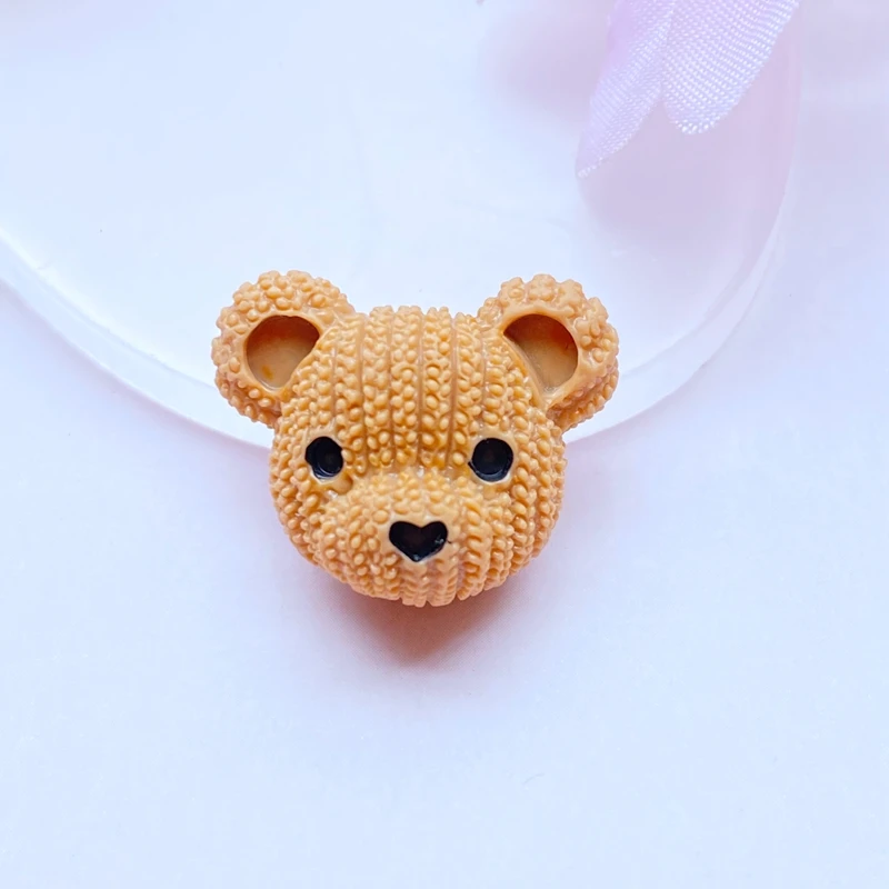 10Pcs/Lot New Mini Cute Cartoon Animal Rabbit / Bear Series Flatback Resin Kawaii Scrapbooking Embellishments Diy Accessories