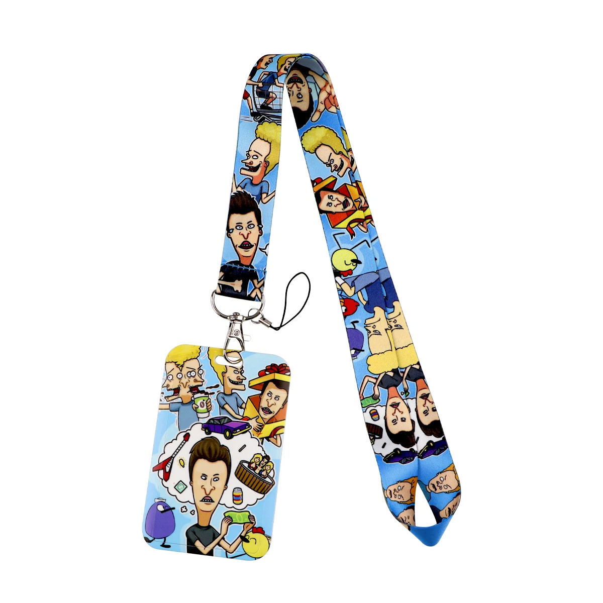 

Funny Cartoon Lanyard For Keychain ID Card Cover Passport Students Cellphone USB Badge Holder Key Ring Neck Straps Accessories