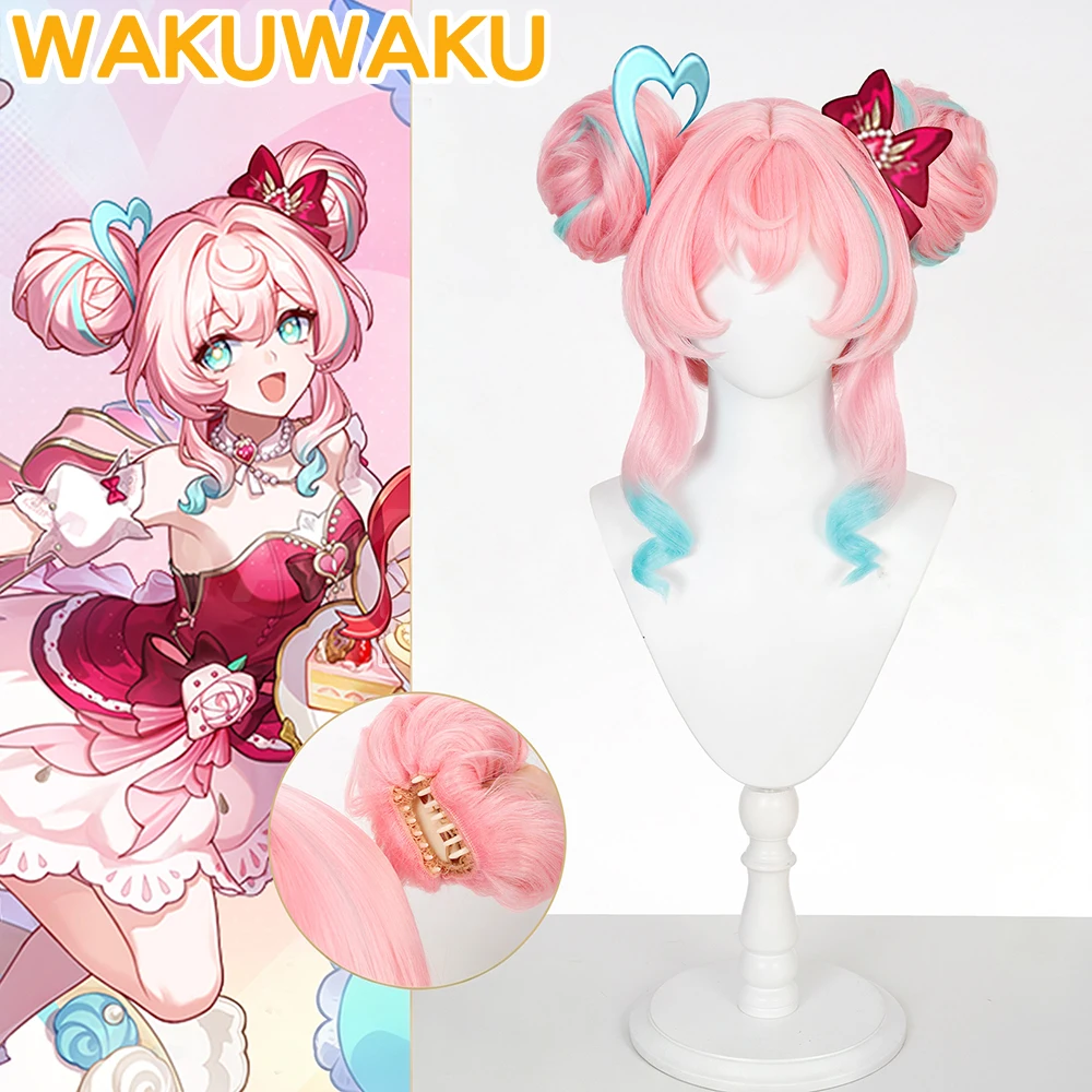 Synthetic Wigs - Perruque de cosplay Hyacine, jeu Honkai: