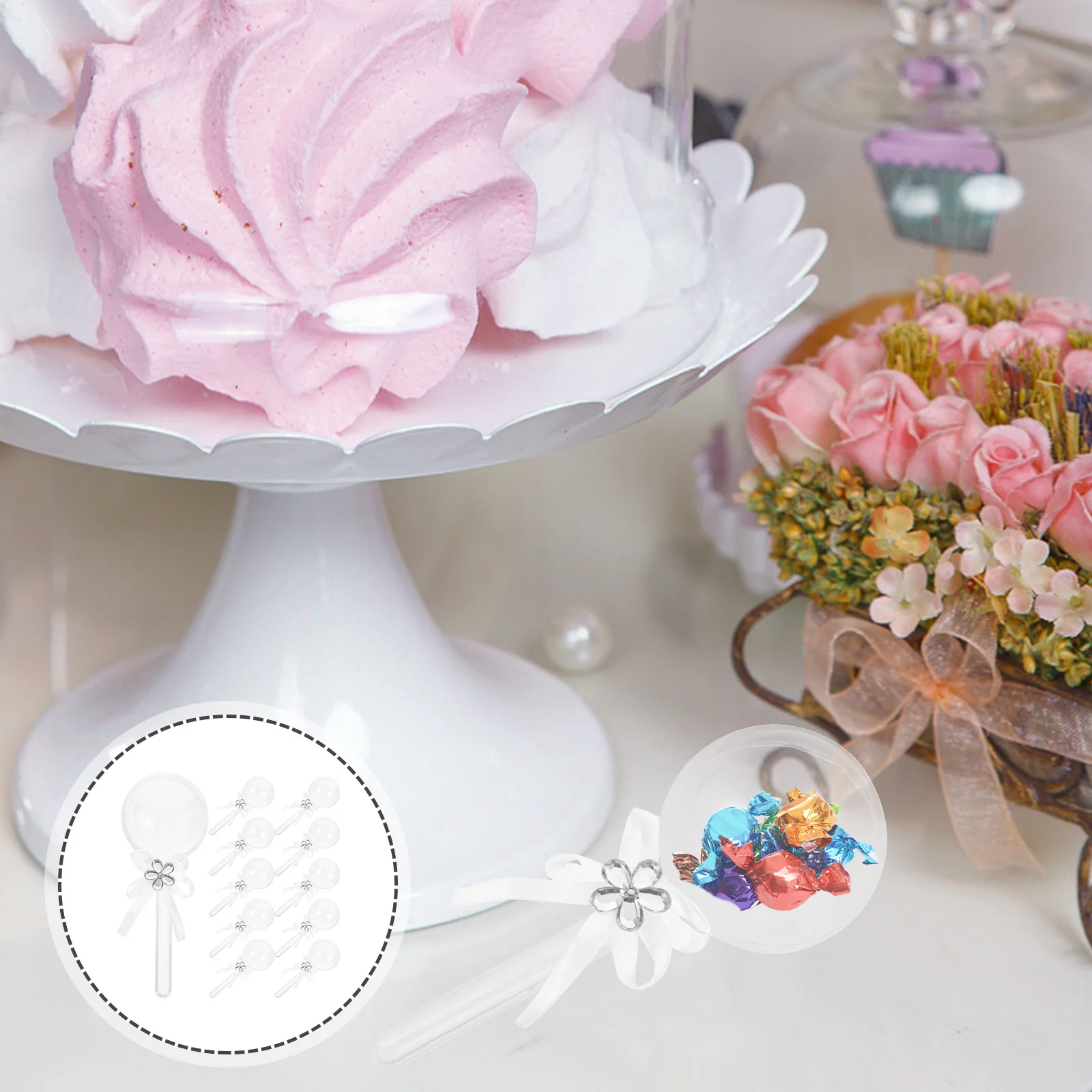 

12Pcs Clear Candy Box Transparent Lids for Wedding Favors Nuts Cookies Chocolates Candy Boxes Candies Packaging Container