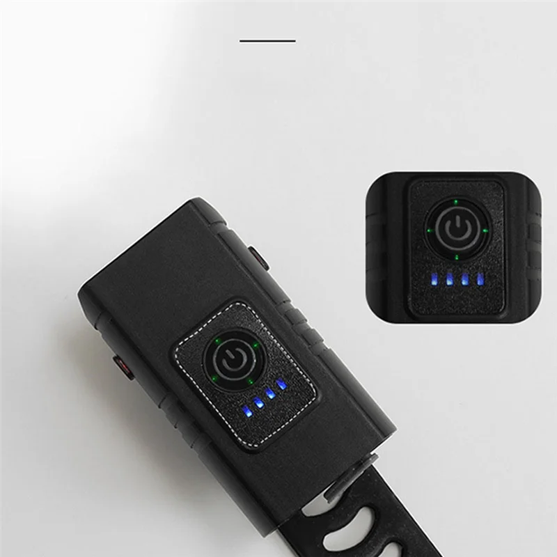 1200Ma Cycle Head Light Lamp T6 Charged Quantity Display Lamp Low and High Beam Mountain Bicycle Rechargeable