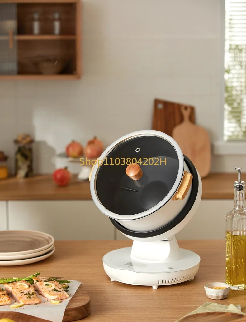 Cooking Machine Open Lid Electromagnetic Wok Cooking Machine Automatic Intelligent  Machine Home  Robot