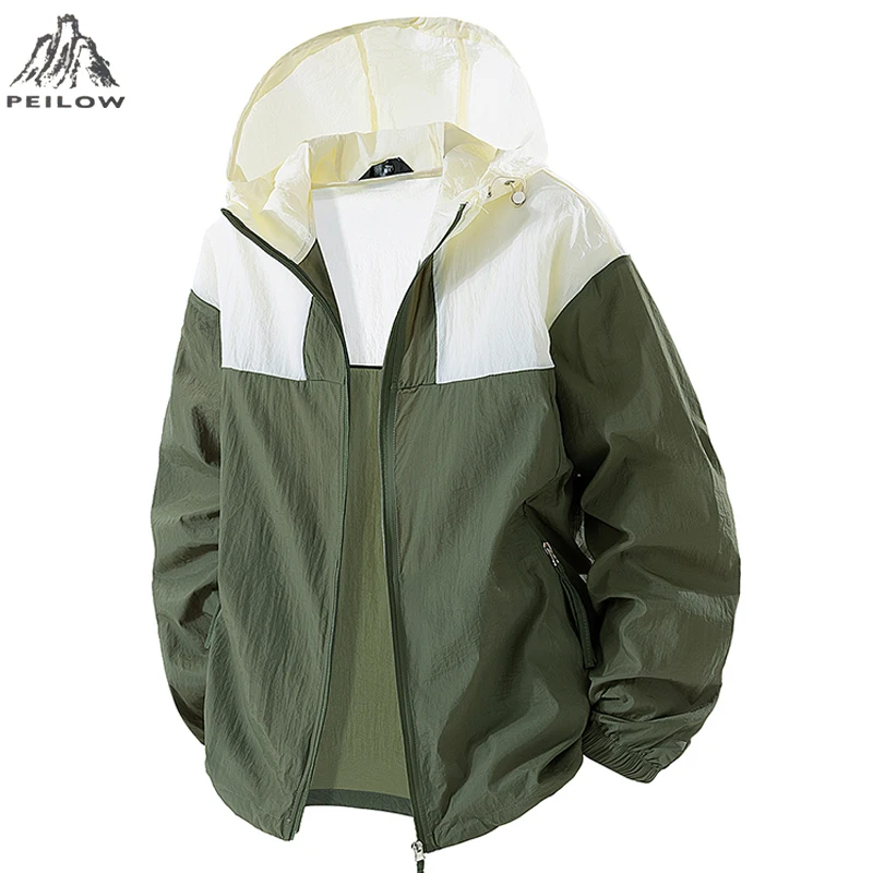 

Summer Waterproof Hiking Jackets Men Cycling Hooded Gym Sports Running Coat Outdoor Sun-Protective Fishing Jacket Women Clothing