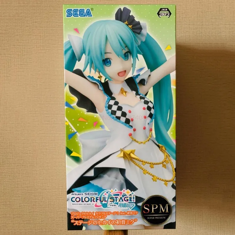 In Stock 23cm Original Sega Hatsune Miku Anime Figure Colorful Stage Ver. World Project 2nd Scenery Figurine 1/6 Colletible Toy