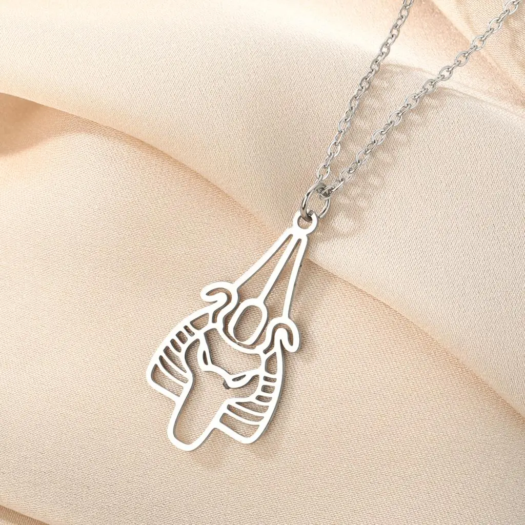 Todorova Stainless Steel Osiris Judge of the Dead Pendant Usir Necklace For Women Men Egypt Zodiac God Jewelry Christmas Gift