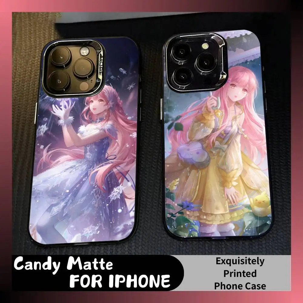 

Game I-Infinity Shining Nik-ki Phone Case For iPhone 16 17 15 14 12 13 Pro Max Black Candy Matte Shockproof Cover