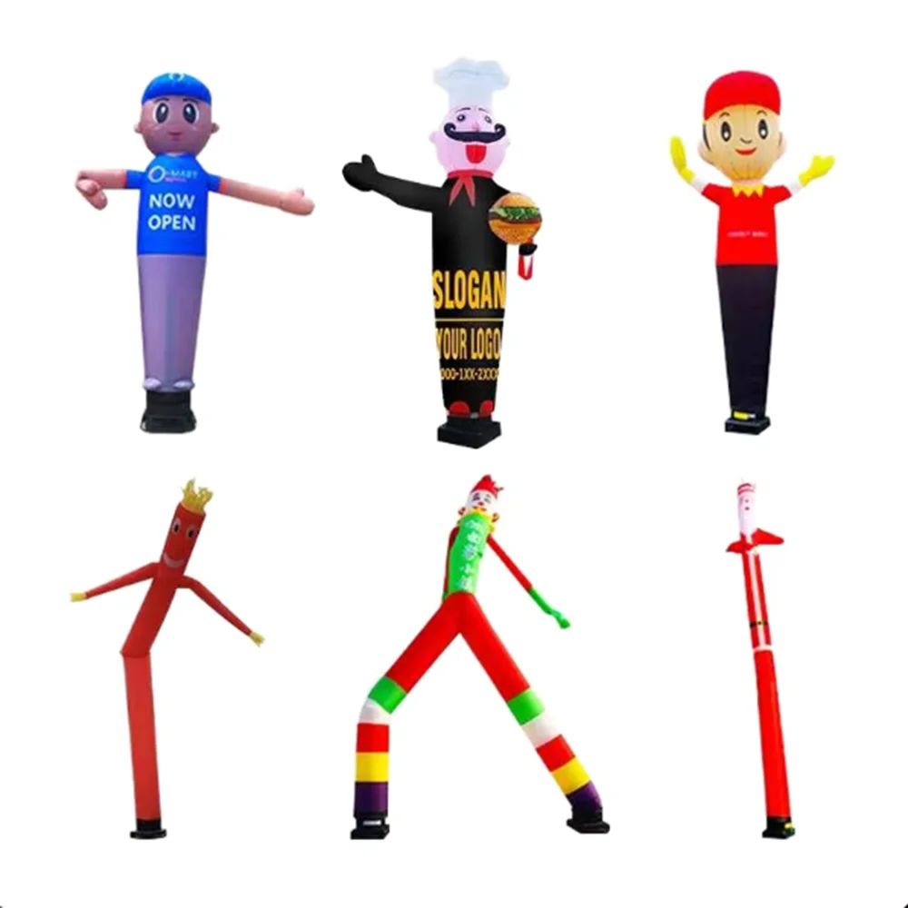 Simple Outdoor Inflatable Sky Dancer Huge Man Puppet Waving Advertising for Events Easy Blow-up Air Tube