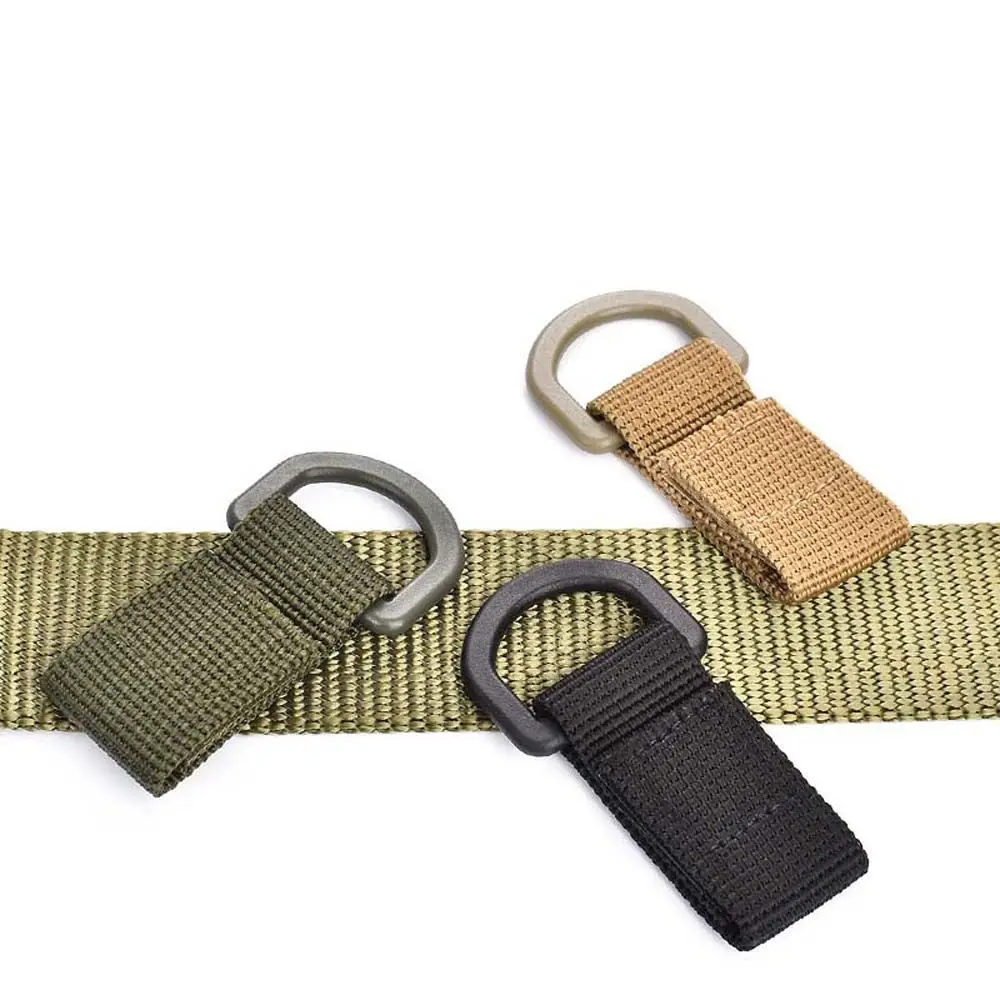 Hook Webbing Buckle Fastener Keychain Outdoor Backpack Hook Carabiners Buckle Molle Webbing Clip Bag Hanging Buckle