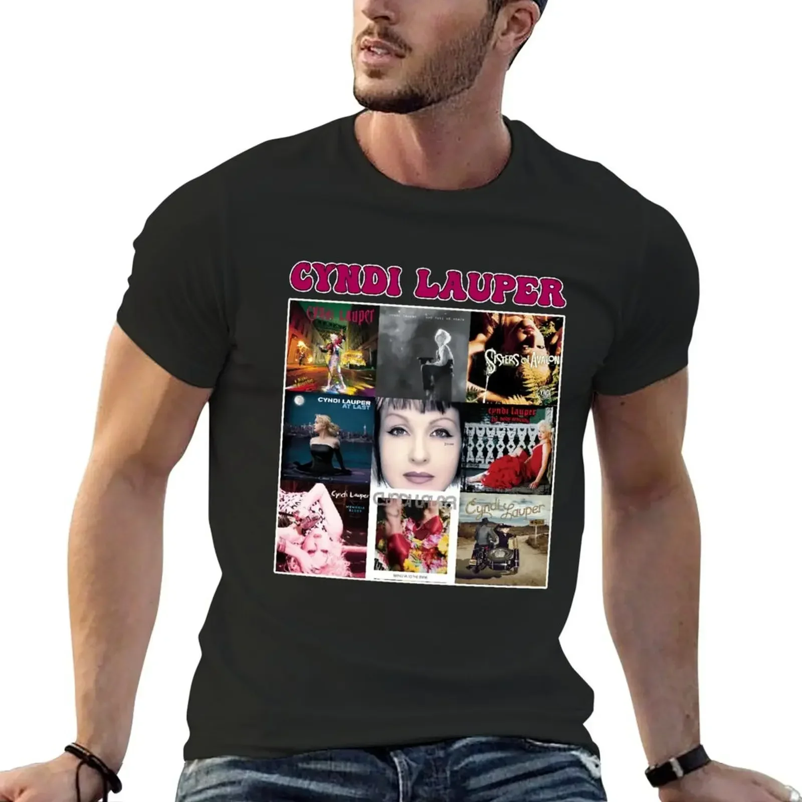 

Cyndi Lauper collection T-Shirt graphic tee shirt shirts graphic tee blue archive t shirts for men pack