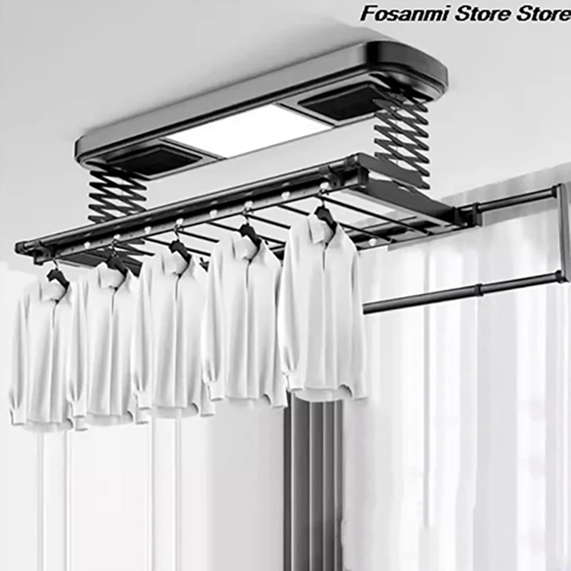 

Smart Foldable Clothes Drying Rack Automatic Electric Retractable With Dryer 35KG Capacity For Balcony Outdoor IPX4 Waterproof