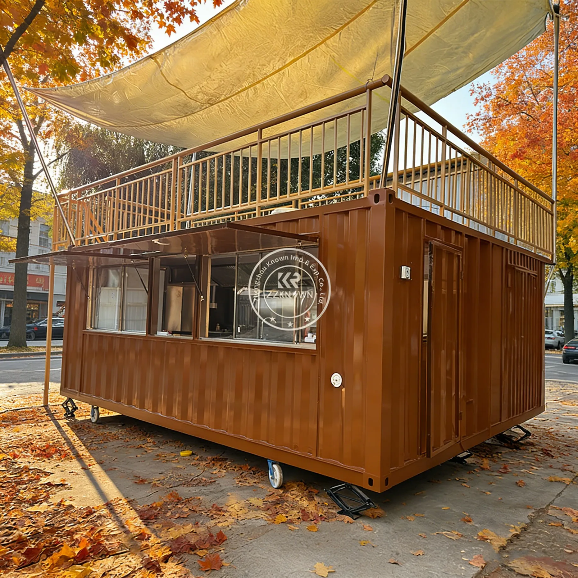 

Most Popular Custom Modified Shipping Container Bar for Vending Coffee or Tea Warehouse Use Steel Construction