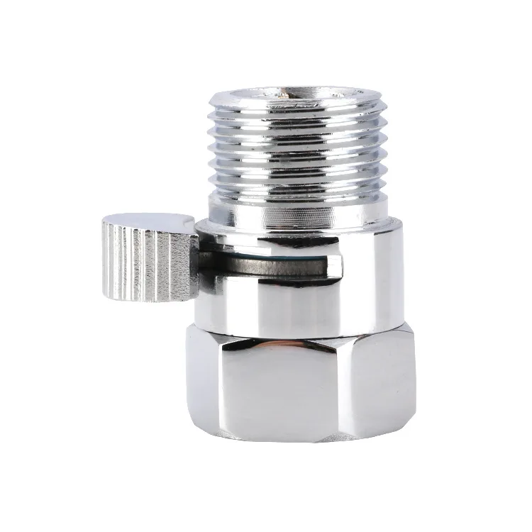 

Brass Bidet Switching Valve Accessories Full Brass G1/2" Flow Quick Control Shut-OFF Valve For Shower Head Hand Water Saver