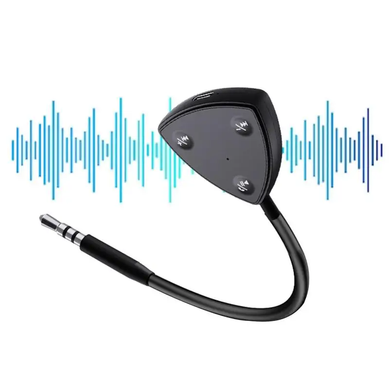 อะแดปเตอร์AUXรถยนต์ไร้สาย,ชุดแฮนด์ฟรีไร้สาย,เครื่องส่งสัญญาณวิทยุFMรถยนต์,สําหรับสมาร์ทโฟนแท็บเล็ตพีซี,รองรับบลูทูธ 5.1