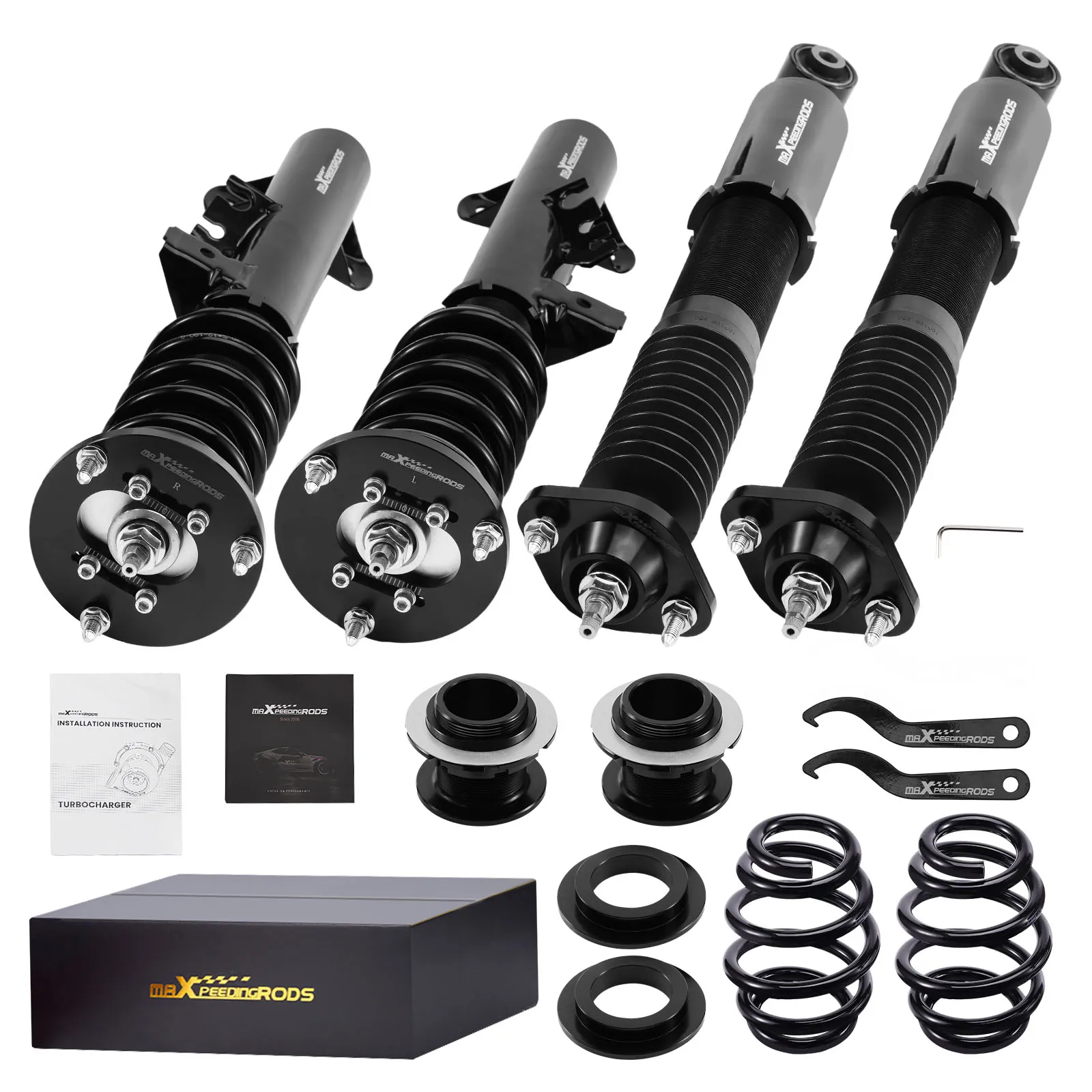 Coilovers 24 Way Damper Struts Kit for BMW 3-Series E36 325 328	 Suspension Struts Shock Absorber For BMW 3 E36 Coupe 318is