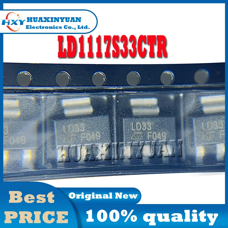 1PCS/LOT LD1117S33CTR LD1117 LD1117S3 LD1117S33 LD1117S33C LD1117S33CT  SOT223 LD LD11 LDO New and Original  Ic Chip In Stock IC