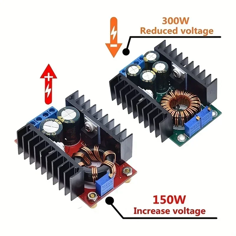 DC-DC 9A 300W 150W Boost Converter Step Down Buck Converter 5-40V To 1.2-35V Power module 400W 15A DC Step-up Boost Converter