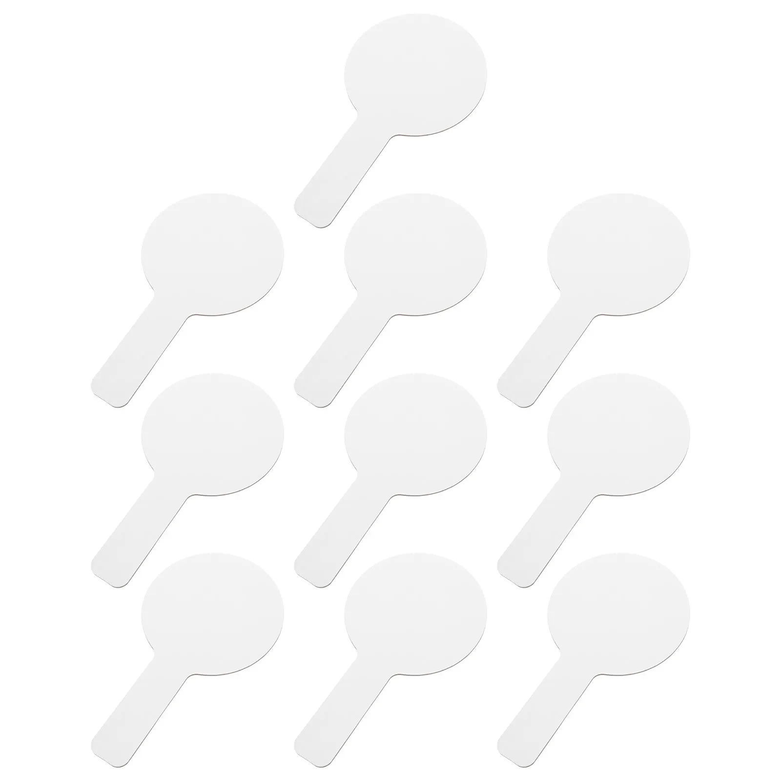 10pcs Portable Double-Sided Whiteboard Handheld Dry Erase Boards For Kids Students Classroom Office Use Mini Answer Paddles