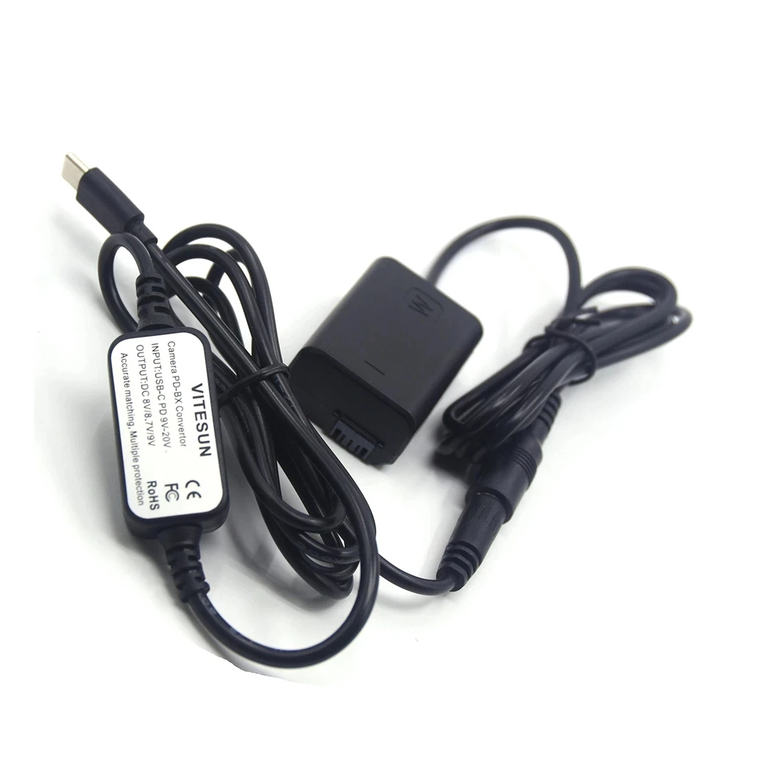 NP-FW50 AC-PW20 dummy batterie + usb c power bank kabel adapter für sony ZV-E10 a7m2 a7ii a7s2 a7r a7rii a6000 a6300 a6400 a6500