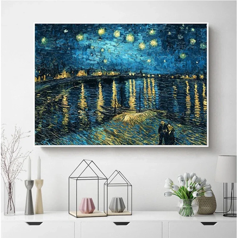 

DIY full Diamond Embroidery,Round Diamond 5D Van Gogh Starry Sky Living room decoration rhinestone beads Diamond painting